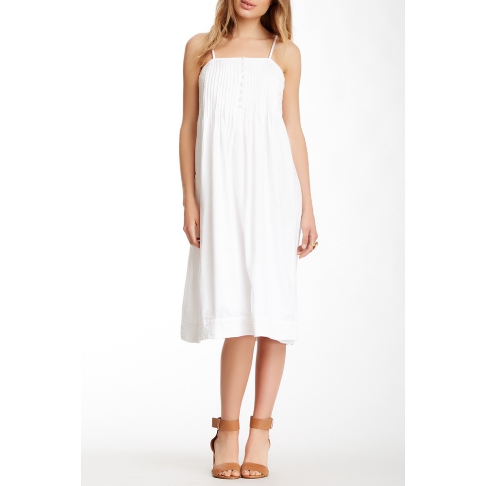 House of Harlow camellia embroidered midi dress M